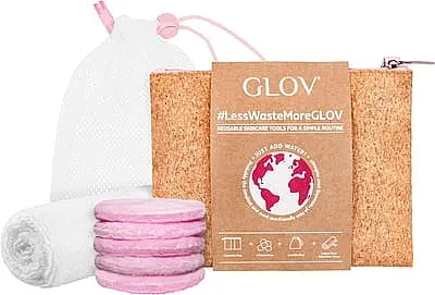 Glov #Less Waste More (towel/1psc + pads/5psc + bag + laundry bag) Set