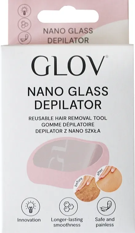 Glov Nano Glass Depilator Depilator, roze