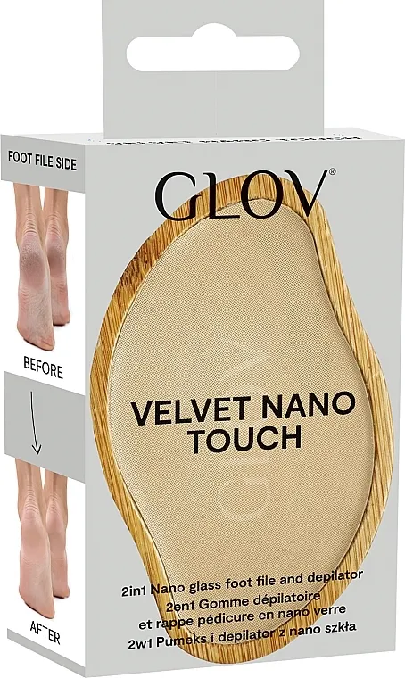 Glov Velvet Nano Touch Pumeks-depilator, bež