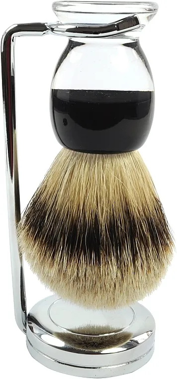 Golddachs Brush &amp; Stand, Silver Tip Badger, Acrylic, Chrom Četka za brijanje i stalak, srebrni jazavac, akril, hrom