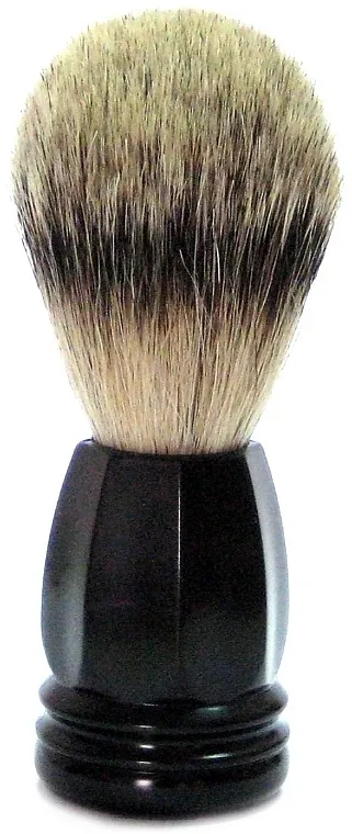 Golddachs Finest Badger Plastic Black Matt Četka za brijanje s dlakom jazavca, plastika, mat crna