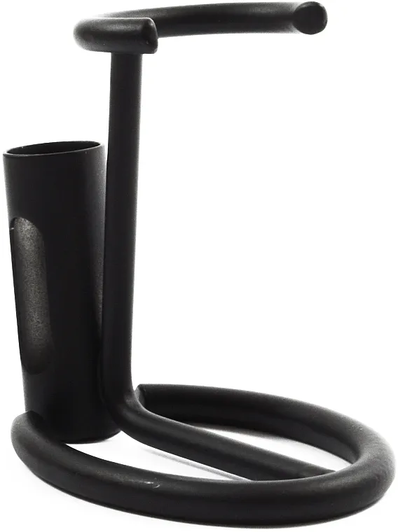 Golddachs Metal Chrome Handle Shaving Brush And Razor Stand Matt Black Držač za četku za brijanje i brijač crni mat