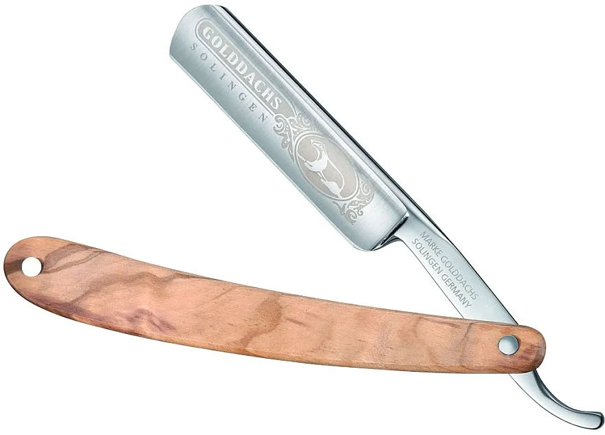 Golddachs Olive Wood Straight Razor Opasna britva