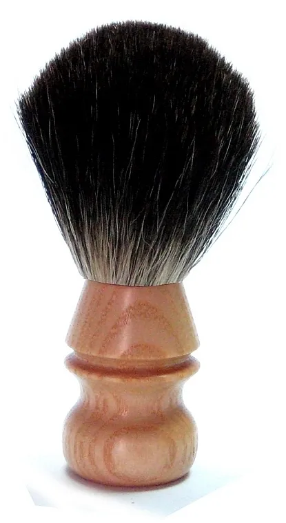 Golddachs Shaving Brush Rubber Wood Handle, Pure Badger Četka za brijanje sa drvenom ručkom obloženom gumom, četina od jazavca