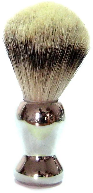 Golddachs Shaving Brush Silver Tip Badger Plastic Silver Četka za brijanje od dlake jazavca, srebrna drška, plastika,