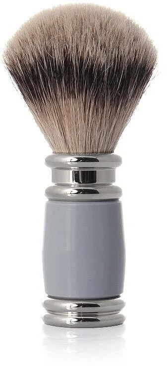 Golddachs Shaving Brush Silver Tip Badger Resin Grey Silver Četka za brijanje, siva sa srebrnom