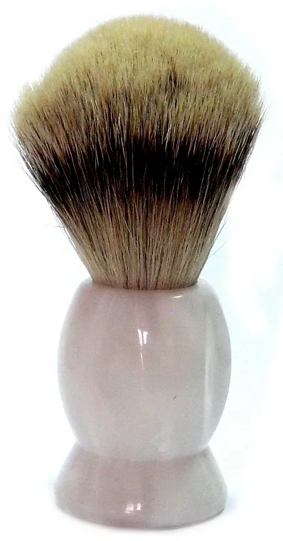 Golddachs Silver Tip Badger Plastic Mother Of Pearl Set