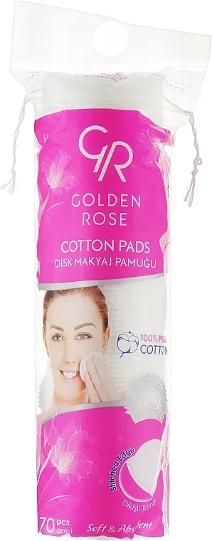 Golden Rose Cotton Pads for Makeup Removal Blazinice