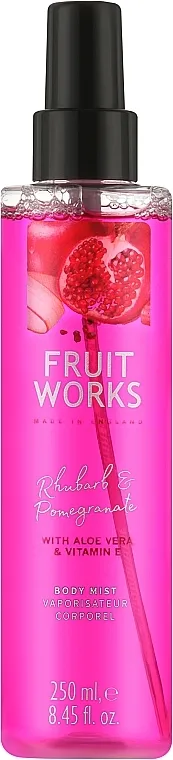 Grace Cole Fruit Works Rhubarb &amp; Pomegranate Body Mist Sprej za tijelo "Rabarbara i šipak"