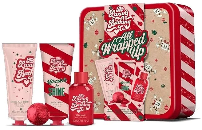 Grace Cole The Luxury Bathing All Wrapped Up (b/wash/50ml + nail/cr/50 ml + b/cr/50ml + b/fiz/25g) Set