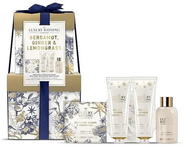 Grace Cole The Luxury Bathing Bergamot Ginger &amp; Lemongrass Stacking Treats Set, 5 proizvoda