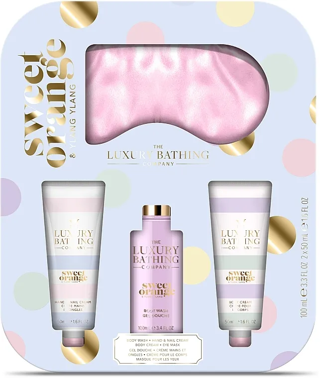 Grace Cole The Luxury Bathing Nourishing Delights (b/cr/50ml + h/cr/50ml + acc/1pc + sh/gel/100ml) Set