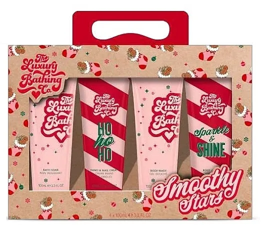 Grace Cole The Luxury Bathing Smoothy Stars (b/wash/100ml + b/soak/100ml + nail/cr/100 ml + b/cr/100ml) Set