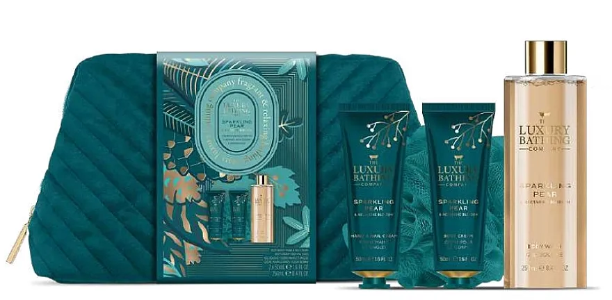 Grace Cole The Luxury Bathing Sparkling Pear &amp; Nectarine Blossom Weekend Escape Set Set, 5 proizvoda
