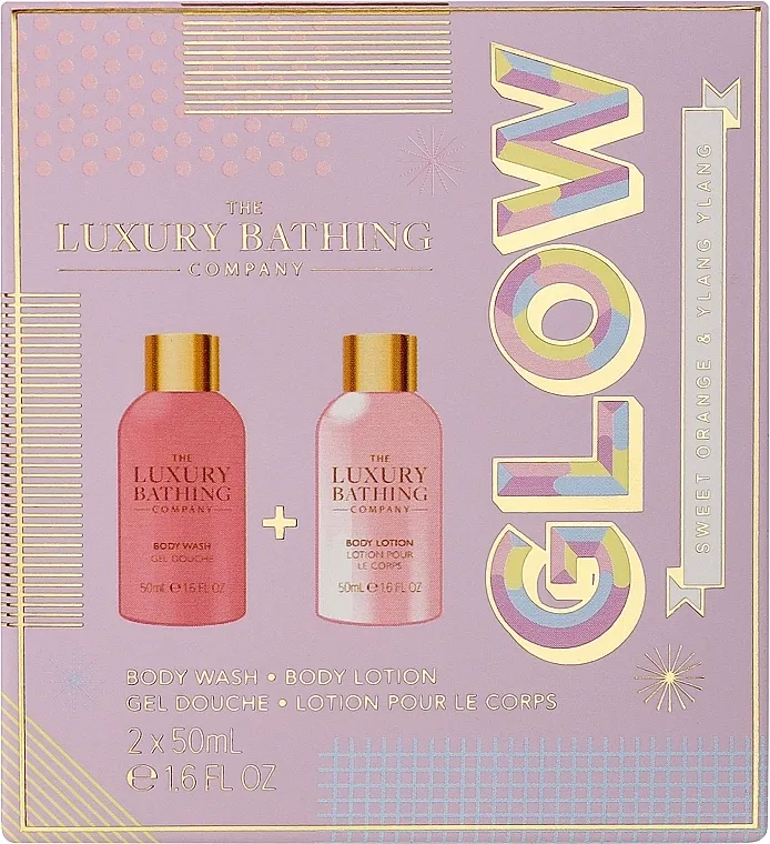 Grace Cole The Luxury Bathing Sweet Orange &amp; Ylang Ylang Mini Body Duo Set (sh/gel/50ml + b/lot/50ml)
