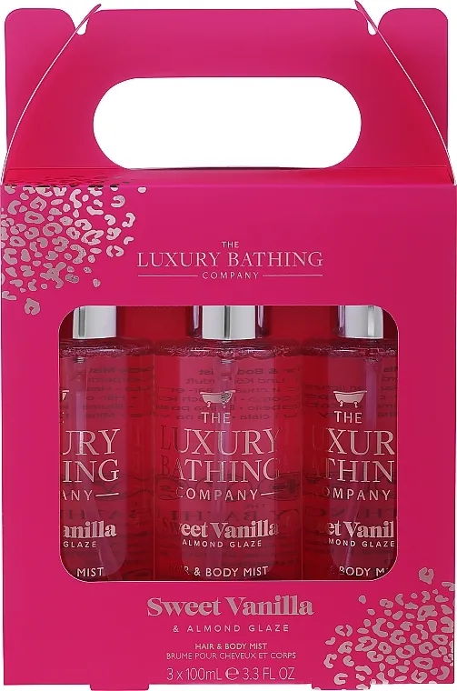 Grace Cole The Luxury Bathing Sweet Vanilla &amp; Almond Glaze (h/b/spray/3X100ml) Set