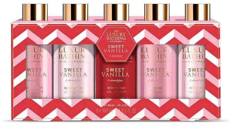 Grace Cole The Luxury Bathing Sweet Vanilla &amp; Almond Glaze Bathing Line Up Set, 5 proizvoda