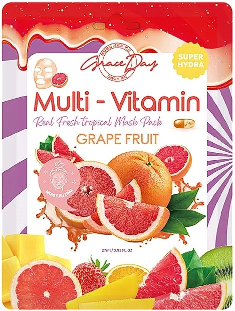 Grace Day Multi-Vitamin Grape Fruit Mask Pack Sheet maska sa ekstraktom grejpfruta