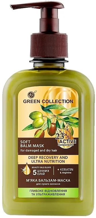 Green Collection Meka balzam-maska za kosu "Duboka obnova i ultra-hrana"