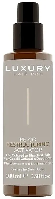 Green Light Luxury Hair Pro Re-Co Restructuring Activator For Colored or Bleached Hair Sprej-aktivator za ofarbanu i posvetljenu kosu