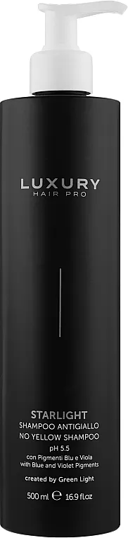 Green Light Luxury Hair Pro Starlight No Yellow Shampoo pH 5.5 Šampon za kosu