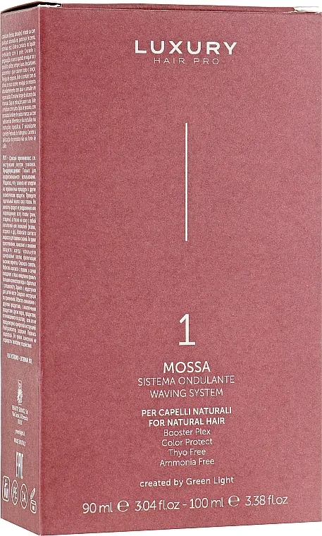 Green Light Mossa Waving System (compos/90ml + neutralizer/100ml) Sastav za uvijanje br. 1