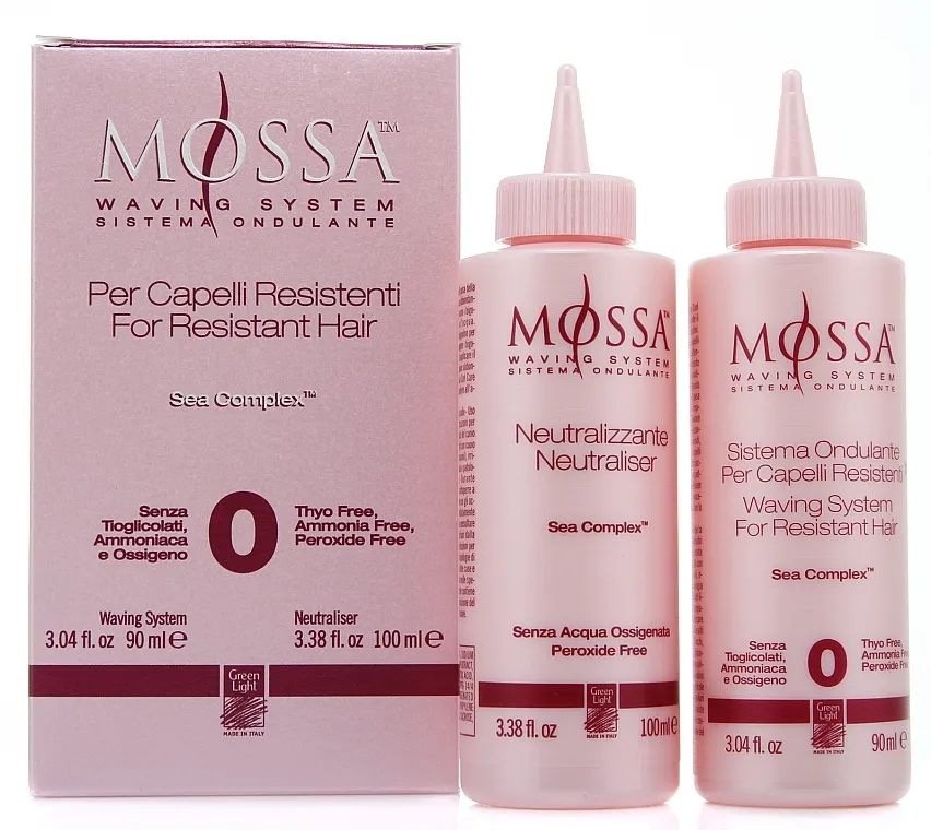 Green Light Mossa Waving System (compos/90ml + neutralizer/100ml) Kompozicija za uvijanje br. 0