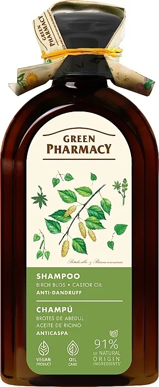 Green Pharmacy Šampon protiv prhuti "Brezini pupoljci i ricinusovo ulje"