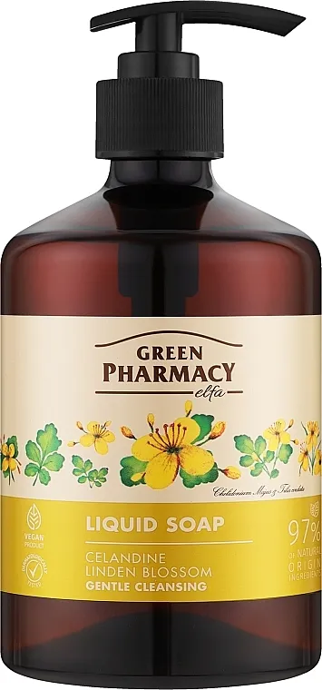 Green Pharmacy Celandine Liquid Soap Tekući sapun za ruke „Celandine“