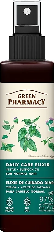 Green Pharmacy Daily Care Elixir For Normal Hair Eliksir za svakodnevnu negu normalne kose 'Kopriva i čičkovo ulje'