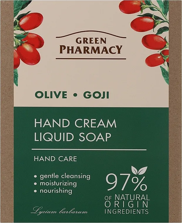Green Pharmacy Hand Care Olive &amp; Goji (h/cr/100ml + h/soap/460ml) Set Maslina i Godži