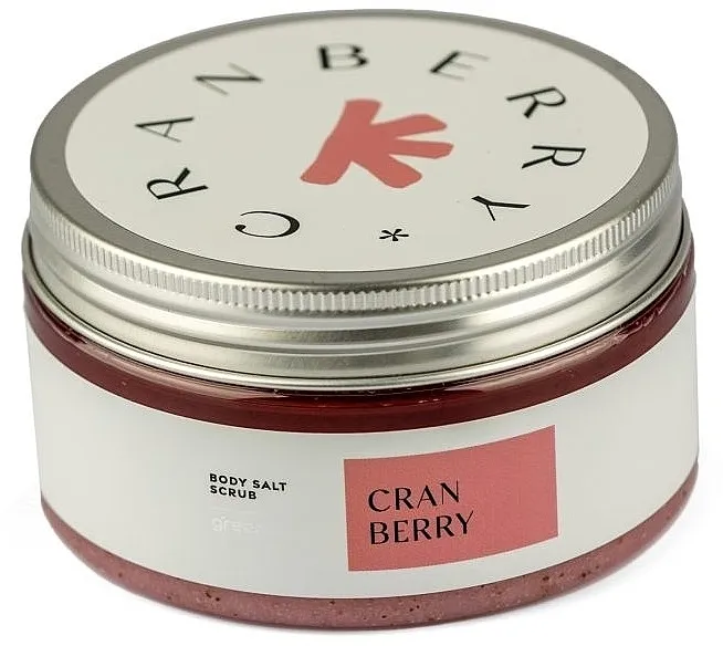 Greenum Body Salt Scrub Cranberry So piling za telo Brusnica