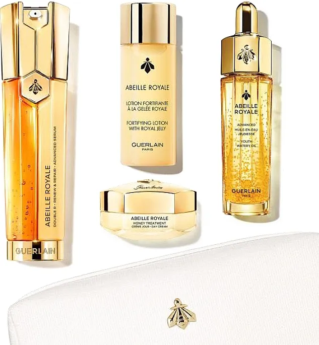 Guerlain Abeille Royale (ser/50ml + lot/40ml + oil/15ml + d/cr/15ml + bag) Set