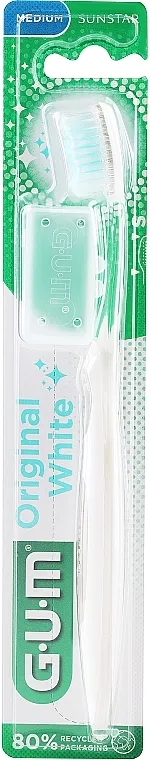 G.U.M OriginalWhite Toothbrush Medium Četkica za zube, srednja, bijela