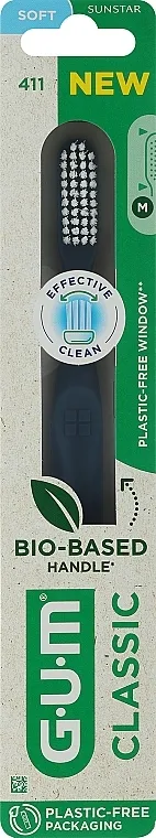 G.U.M Soft Regular Toothbrush Četkica za zube Classic 411, mekana, tamnoplava