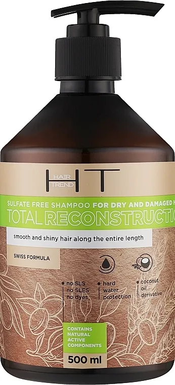 Hair Trend Total Reconstruction Šampon bez sulfata za suvu i oštećenu kosu