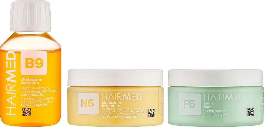 Hairmed Try Me Kit Hydrating And Protective (shm/100 ml + mask/100 ml + cr/hair/110 ml) Set