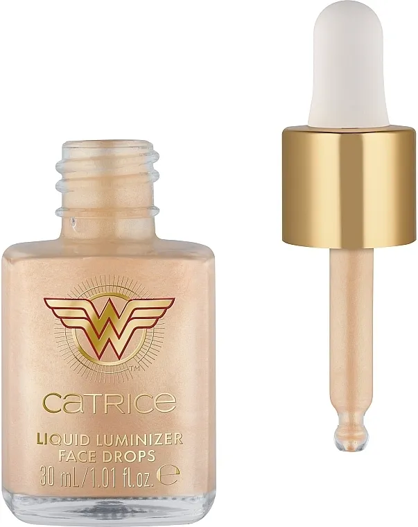 Hajlajter za lice Catrice Wonder Woman Liquid Luminizer Face Drops