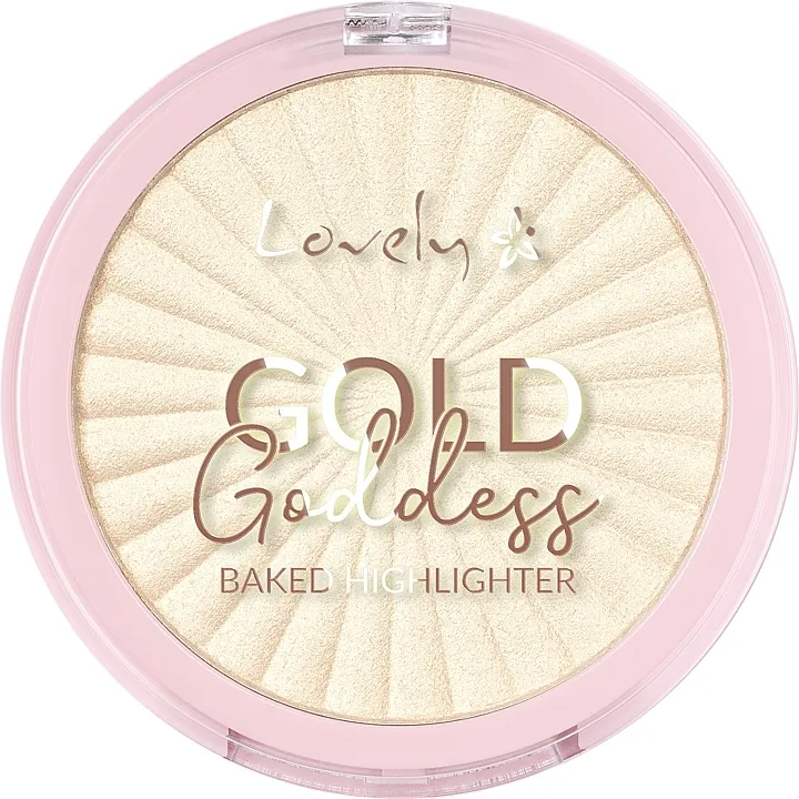 Hajlajter za lice Lovely Gold Goddess Baked Highlighter