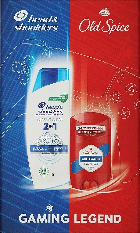 Head &amp; Shoulders + Old Spice Whitewater (shm/330ml + deo/50ml) Set