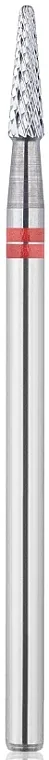 Head The Beauty Tools Freza od tvrdog metala, zaobljeni konus, L-8,0 mm, 1,6 mm, crveni, za levoruke