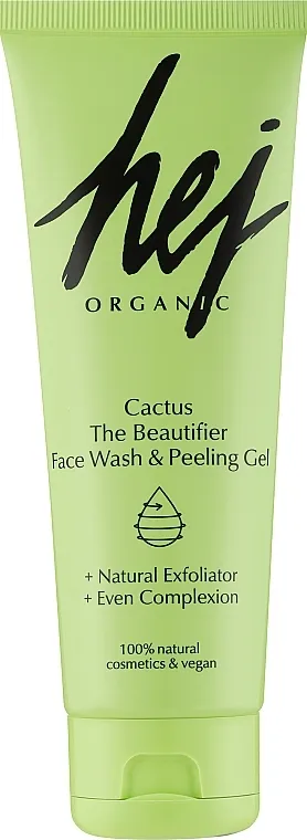 Hej Organic The Beautifier Face Wash &amp; Peeling Gel Cactus Gel piling za umivanje