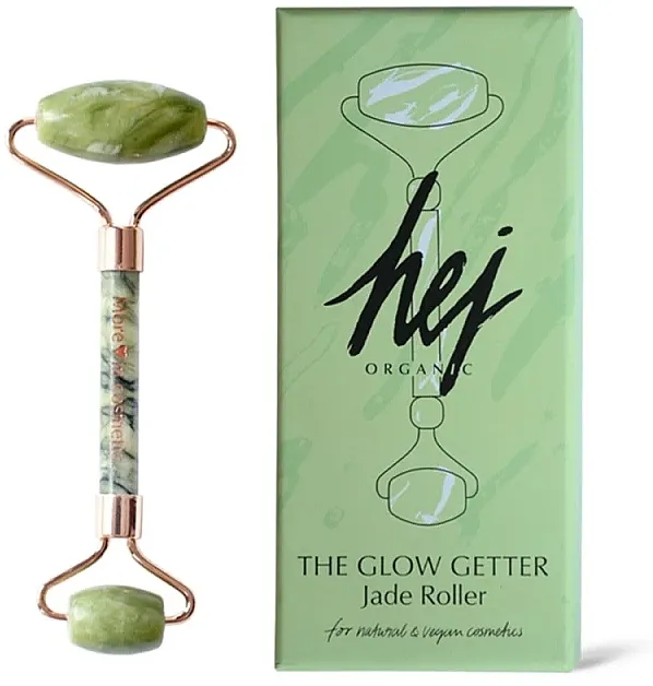Hej Organic The Glow Getter Jade Roller Jade valjak za masažu lica
