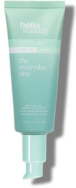 Hello Sunday The Everyday One SPF50 Mineral Face Moisturiser Mineralna hidratantna krema za lice SPF 50