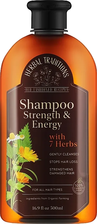 Herbal Traditions Shampoo Strength &amp; Energy With 7 Herbs 7-Herb šampon za kosu