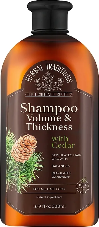 Herbal Traditions Shampoo Volume &amp; Thickness With Cedar Volumiziranje i jačanje šampona s cedrovom