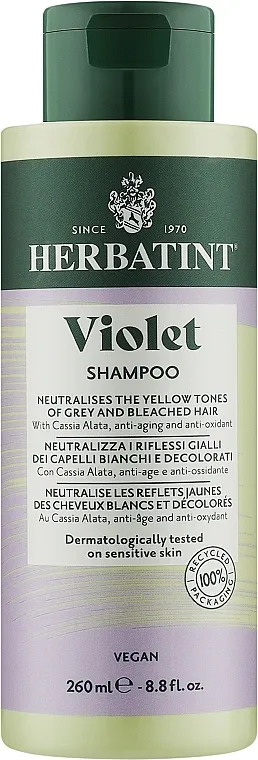 Herbatint Violet Shampoo Šampon koji neutrališe žute tonove kose
