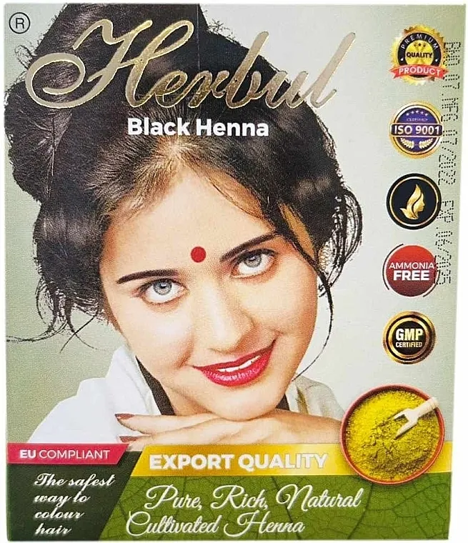 Herbul Black Henna Kanna za kosu, crna