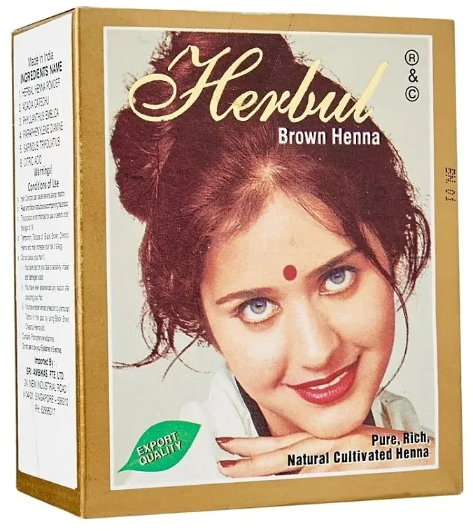 Herbul Brown Henna Kana za kosu, braon