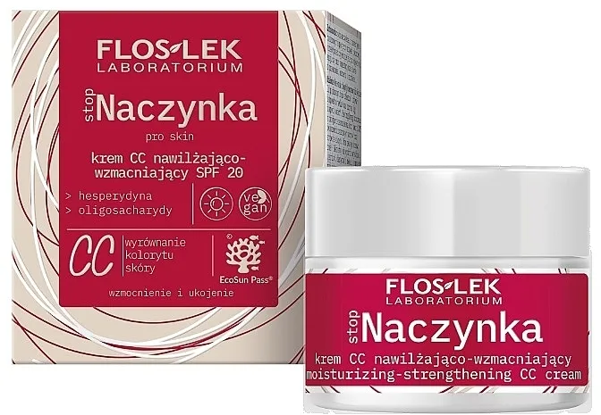 Hidratantna i učvršćujuća CC krema SPF 20 Floslek Stop Capillary Hydrating &amp; Firming CC Cream SPF 20
